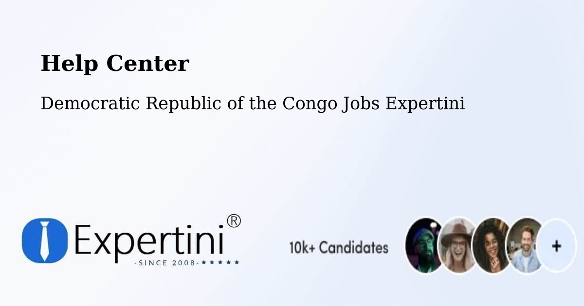Help Center – Lusambo - Democratic Republic of the Congo Jobs Expertini